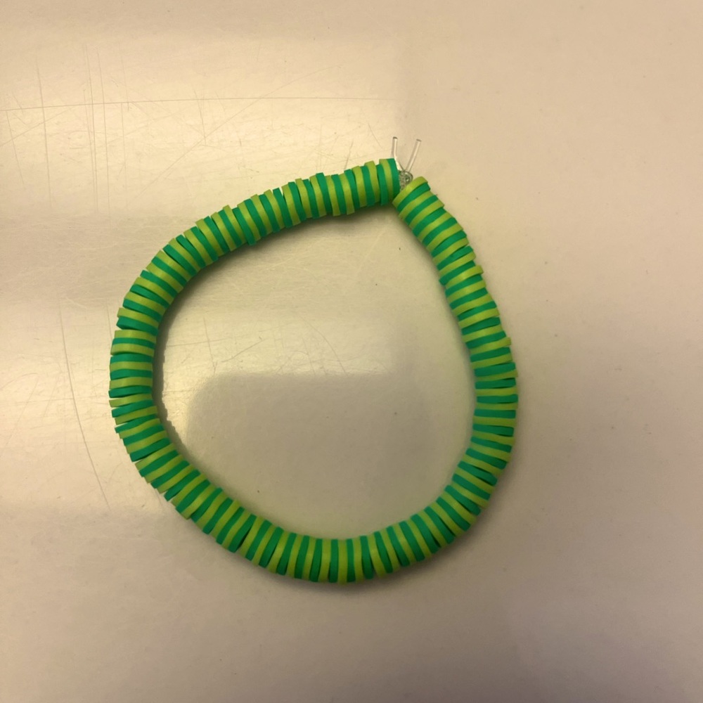 Clay bead bracelet